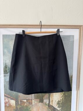 COS Wrap Effect Wool Mini Skirt